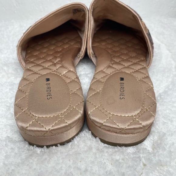 Birdies The Dove Pink Petal Sequin Slides Shoes Flats Women’s Size 8.5 EUC - Picture 4 of 12
